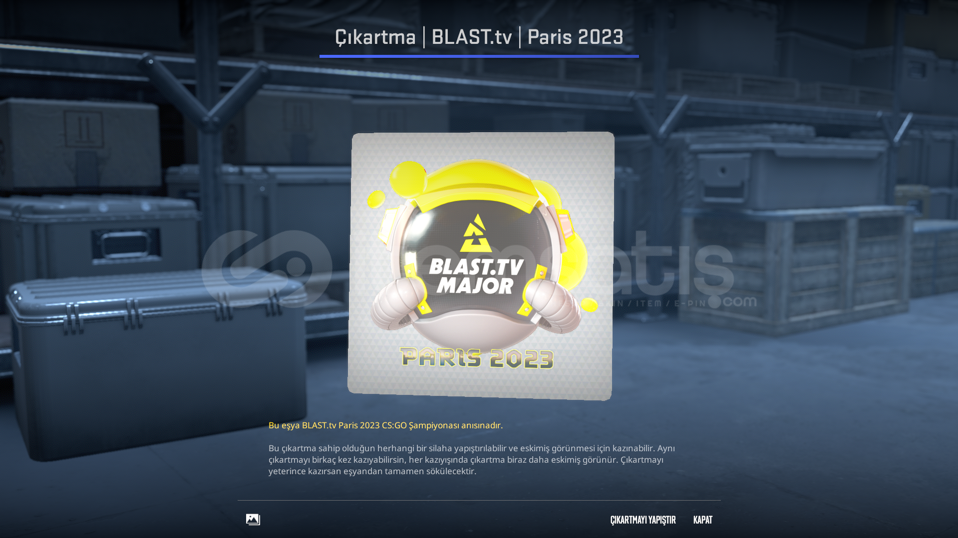 22X Sticker BLAST.tv Paris 2023 22X Sticker BLAST.tv Paris 2023