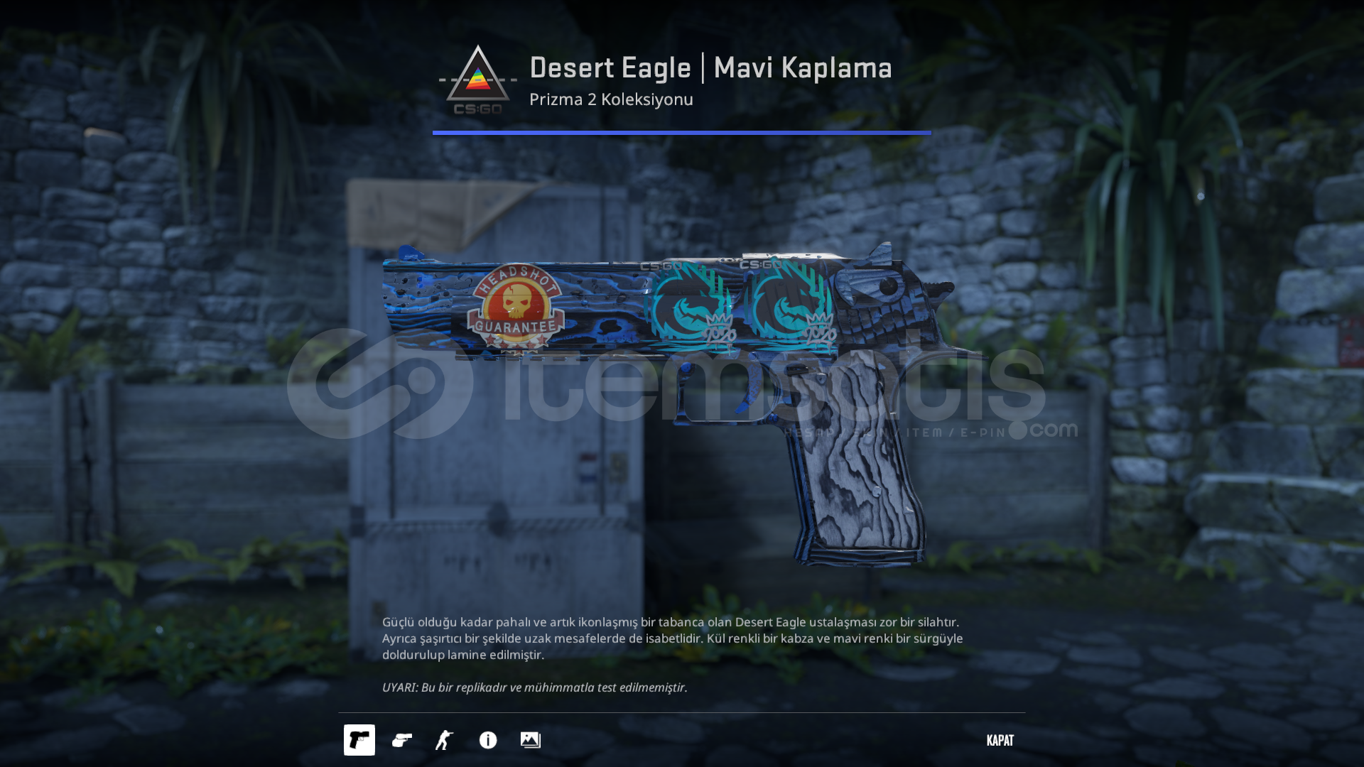 ✨3x STİCKER Desert Eagle | Mavi Kaplama ✨ ✨3x STİCKER Desert Eagle | Mavi Kaplama ✨