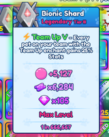 3x Team Up V Bionic Shard Pet