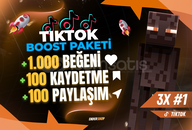 ⚡3X - TikTok Boost Paketi #1⚡