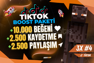 ⚡3X - TikTok Boost Paketi #4⚡