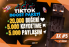 ⚡3X - TikTok Boost Paketi #5⚡