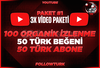 ⭐3X Youtube Video Paketi 1 ⭐