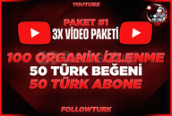 ⭐3X Youtube Video Paketi 1 ⭐