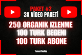 ⭐3X YOUTUBE VİDEO PAKETİ 2⭐