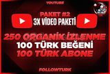 ⭐3X Youtube Video Paketi 2⭐