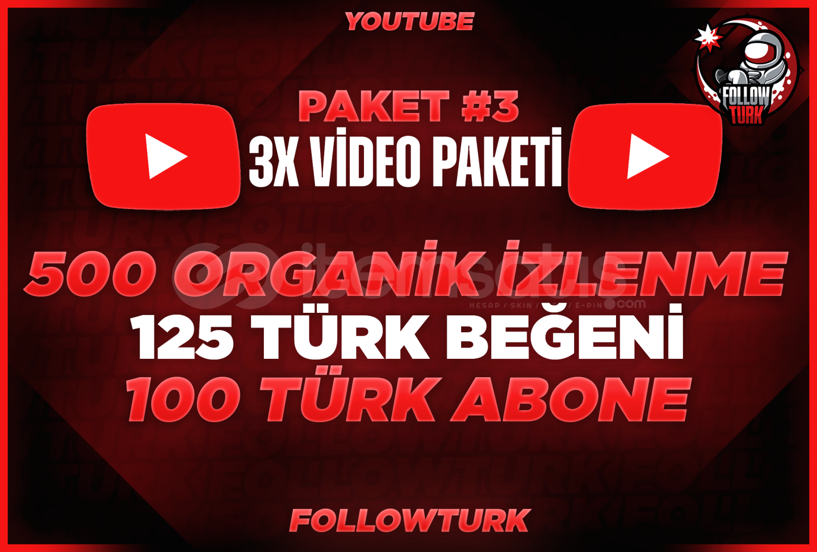⭐3X Youtube Video Paketi 3⭐ ⭐3X Youtube Video Paketi 3⭐