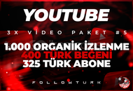 ⭐3X Youtube Video Paketi 5⭐