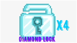 4 Adet Diamond Lock (EN UCUZ EN HIZLI)