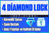 4 ADET DİAMOND LOCK - UCUZ