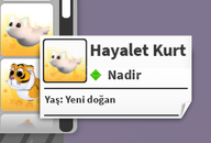 4 adet ghost wolf adopt me