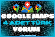 4 ADET GOOGLE MAPS YORUM | GARANTİLİ |
