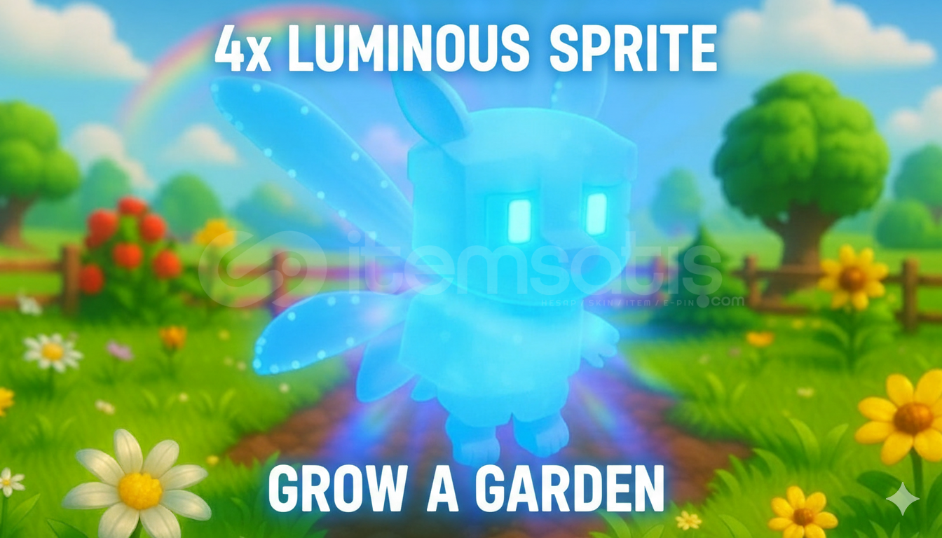 (4 ADET) Luminous Sprite Satış - Grow A Garden (4 ADET) Luminous Sprite Satış - Grow A Garden