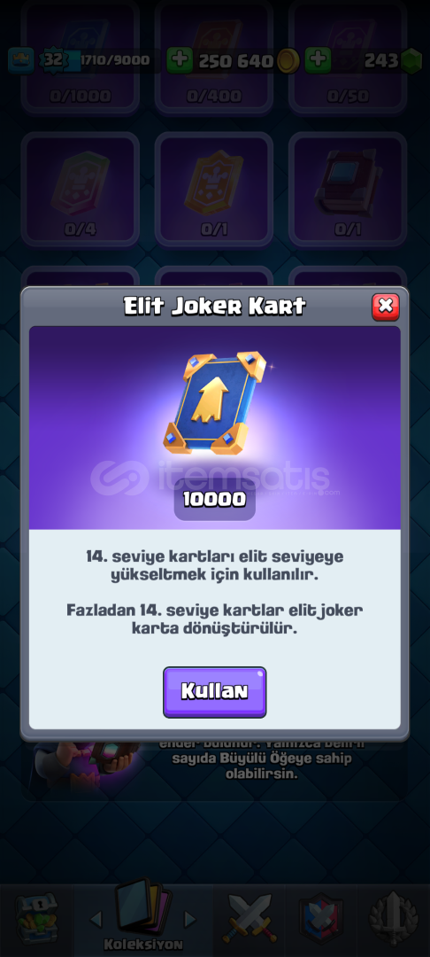 4 evrimli 6500 kupa 2 şampiyon 1 joker kart
