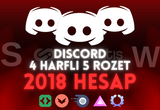 4 HARFLİ 2018 5 ROZET HESAP