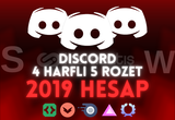 4 HARFLİ 2019 5 ROZET HESAP