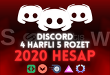 4 HARFLİ 2020 5 ROZET HESAP