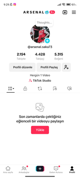 4 K Takipçili TikTok Hesabı Hiç sorun yok