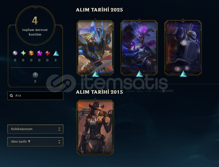 4 Kostümlü 16 Level EUW Hesap 4 Kostümlü 16 Level EUW Hesap