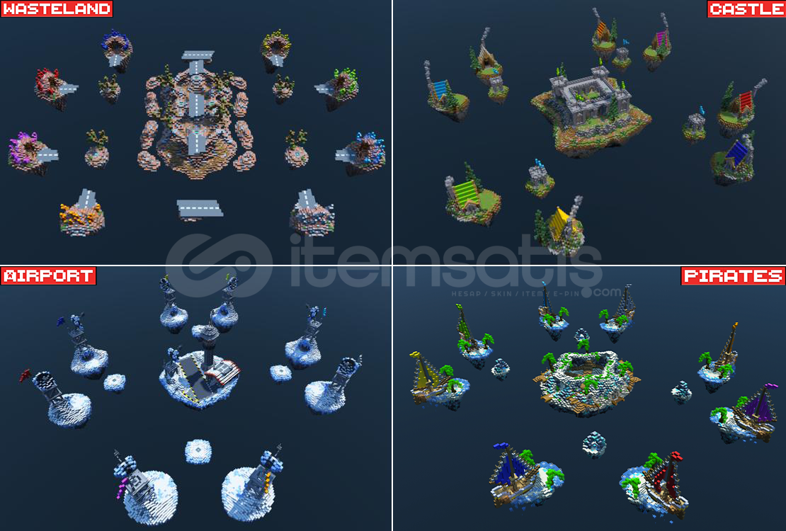 4'lü BedWars Harita Paketi 4'lü BedWars Harita Paketi