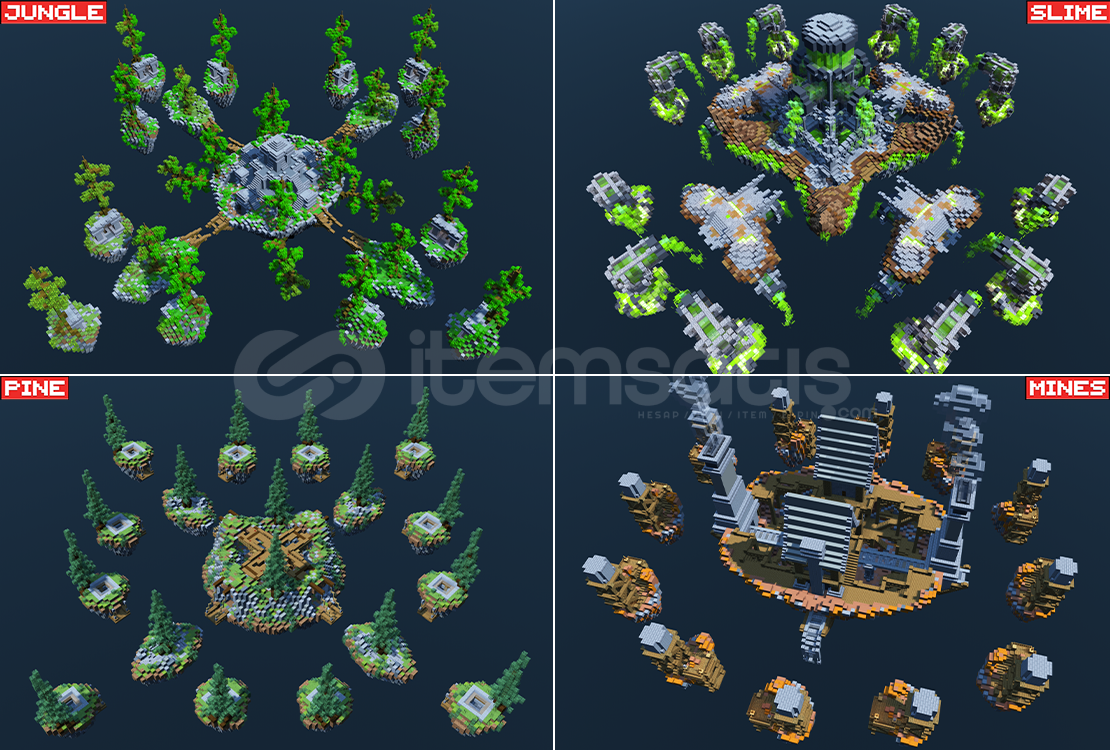 4'lü SkyWars Harita Paketi 4'lü SkyWars Harita Paketi