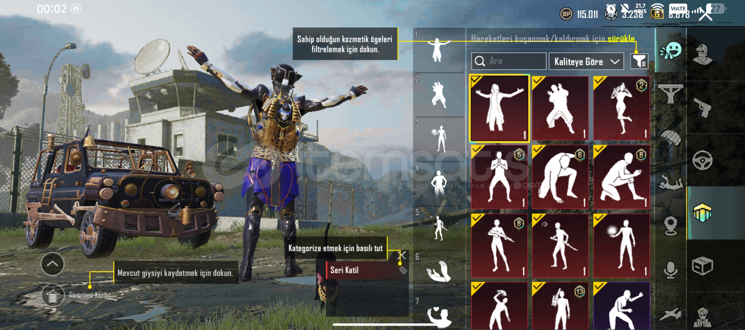 4 lvl Buz diyarı+ firavunlu pubg hesabı 4 lvl Buz diyarı+ firavunlu pubg hesabı