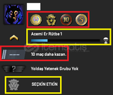 4 MADALYA / 41 WIN / 102 SAAT / PRIME HESAP