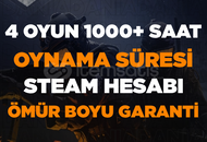 ☢️4 OYUN 1000+ SAAT STEAM☢️GARANTİ