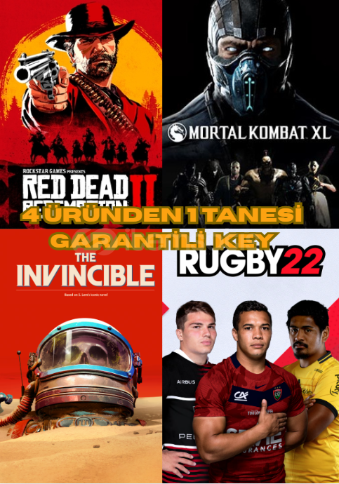 4 OYUNDAN 1 TANESİ GARANTİLİ KEYYYY  4 OYUNDAN 1 TANESİ GARANTİLİ KEYYYY