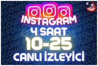 ⭐ 4 Saat 10-25 İnstagram Canlı İzleyici ⭐