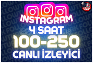 ⭐ 4 Saat 100-250 İnstagram Canlı İzleyici ⭐