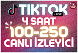 ⭐ 4 Saat 100-250 Tiktok Canlı İzleyici ⭐