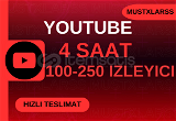 ⭐ 4 Saat 100-250 Youtube Canlı İzleyici ⭐