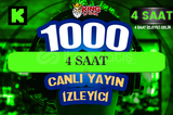 ⚜️4 SAAT ~ 1.000 KICK CANLI YAYIN İZLEYİCİ