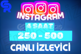 ⭐ 4 Saat 250-500 İnstagram Canlı İzleyici ⭐