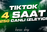 4 SAAT 250 TIKTOK CANLI IZLEYICI ✅