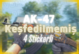 ⭐4 Stickerli AK-47 Keşfedilmemiş⭐