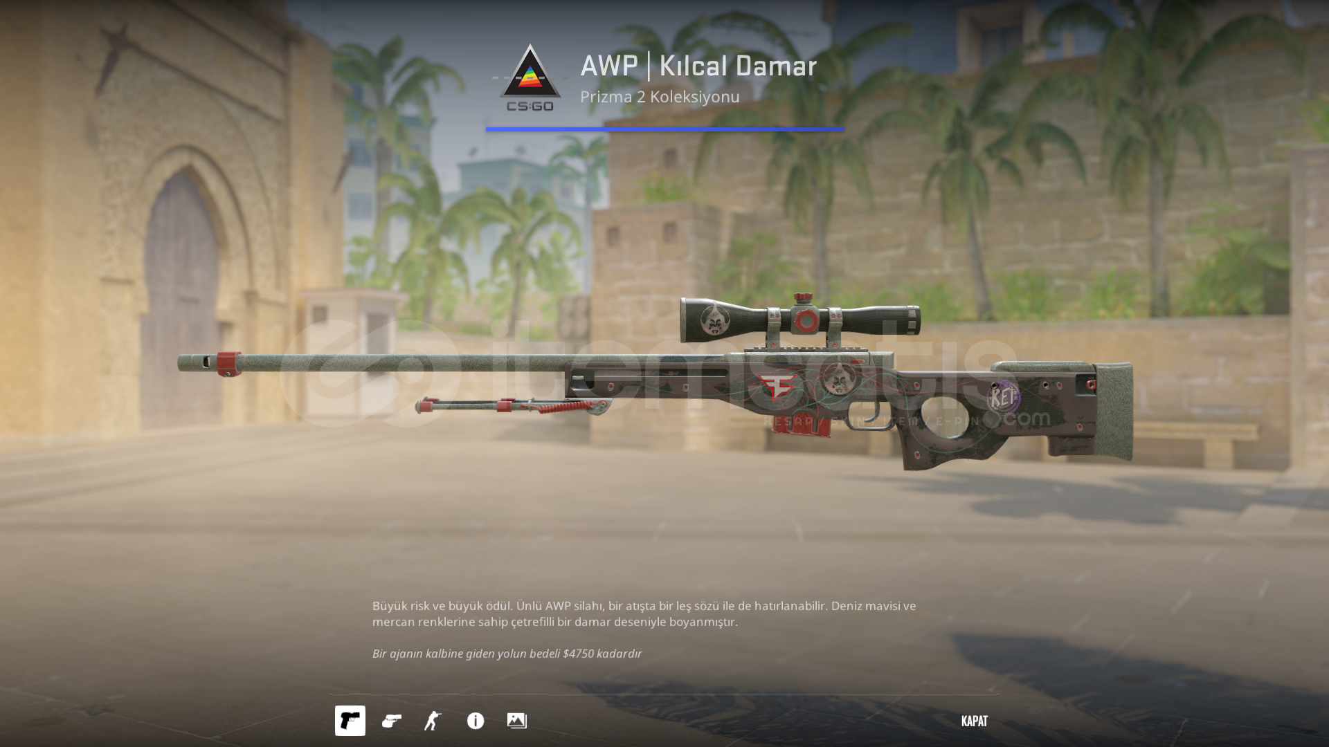✨4 Stickerli AWP | Kılcal Damar✨ ✨4 Stickerli AWP | Kılcal Damar✨