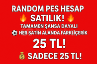 4️⃣ ???? Sürpriz Random PES Hesabı • Uygun Fiyat! 