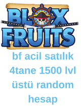 4 tane acil satılık 1500lvl üstü random hesap