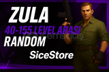⭐40-155 LEVEL GARANTİLİ ZULA RANDOM⭐