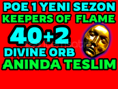 ⭐️40+2 HEDİYE DIVINE ORB-KEEPERS FLAME- POE1 