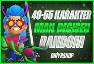 ⭐️40-55 Karakter⭐️Mail Değişen⭐️Random