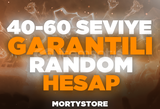 40-60 seviye Garantili random Hesap 