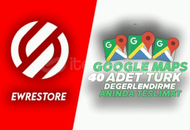 40 Adet Google Maps Türk Yorum