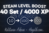 40 SET / 4000 XP - STEAM LEVEL BOOST