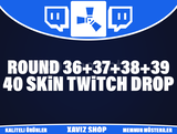 40 Skin 36+37+38+39 Round Rust Twitch Drop 