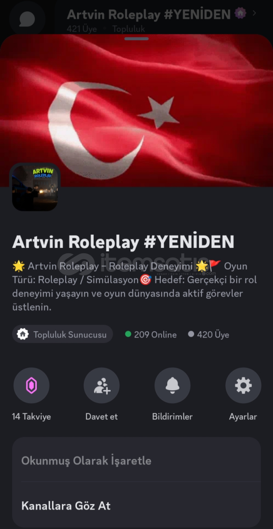 +400 Kişilik 14x boostlu Discord sunucusu  +400 Kişilik 14x boostlu Discord sunucusu