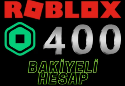 400 Robux Bakiyeli 0 Hesap/Roblox Hesap/Robux/
