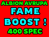 ⭐️400 Spec Fame Boost Hizmeti Albion Avrupa